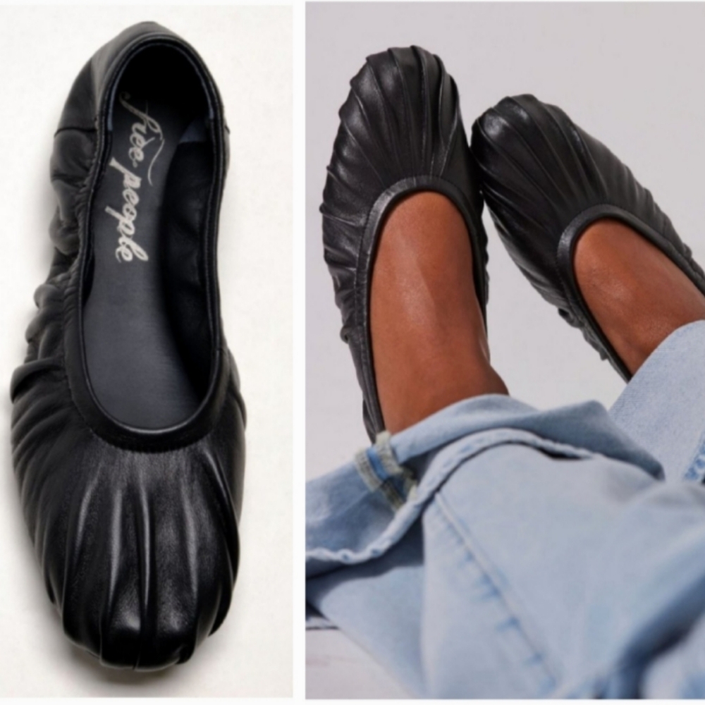 FREE PEOPLE Cara Ballet Flats / Black Size 7